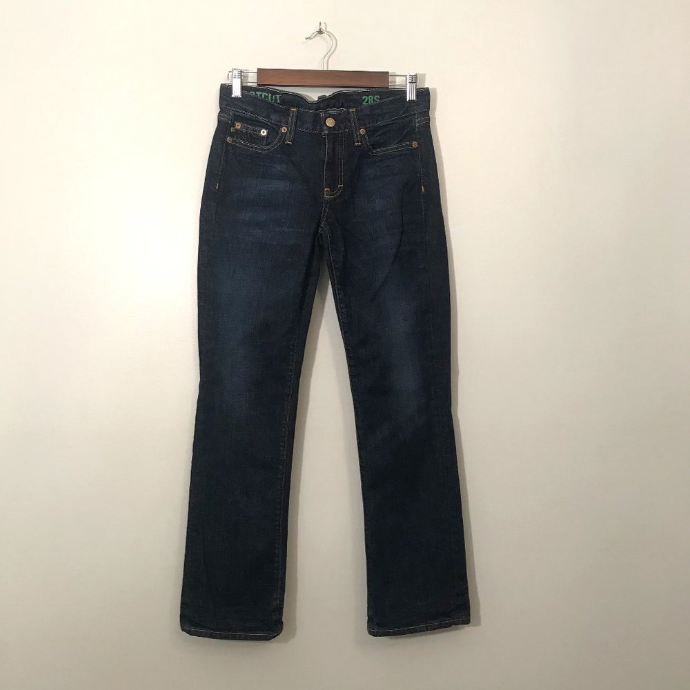 J. CREW BOOTCUT Blue Jeans Classic Rinse Wash 28S